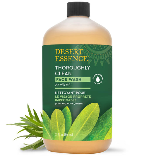 Desert Essence Thoroughly Clean Face Wash For Oily Skin 32 fl.oz