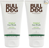 BULLDOG Mens Skincare and Grooming,Original Face Wash,5 Fluid Ounce,(Pack of 2)