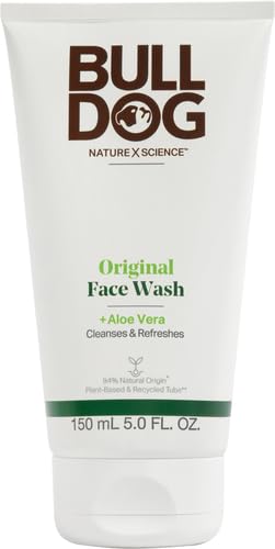 BULLDOG Mens Skincare and Grooming,Original Face Wash,5 Fluid Ounce,(Pack of 2)