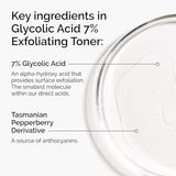 The Ordinary Glycolic Acid 7% Exfoliating Toner, Brightening and Smoothing Daily Toner for More Even-Looking Skin Tone