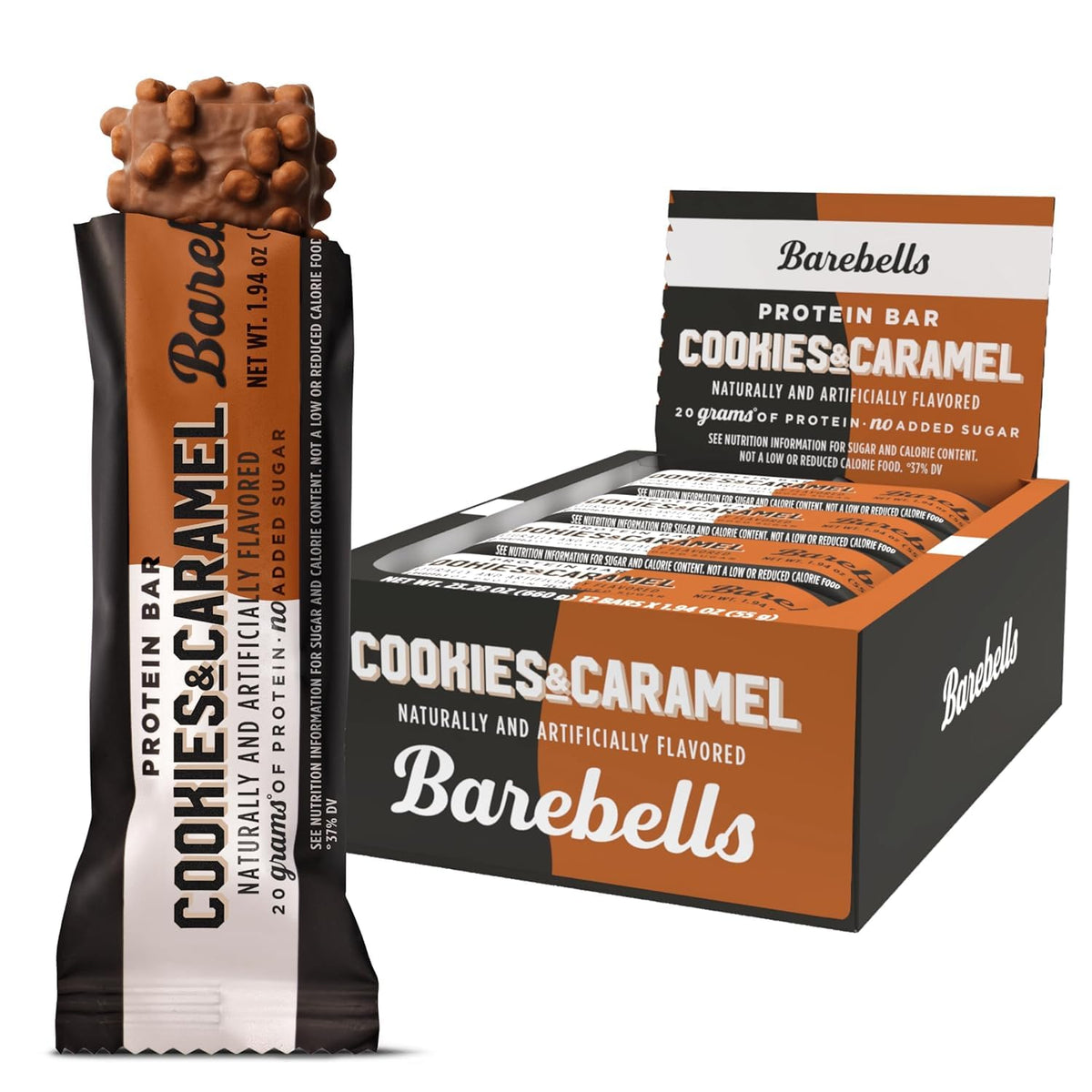 Barebells protein bar Cookies & Caramel (12 Bars)