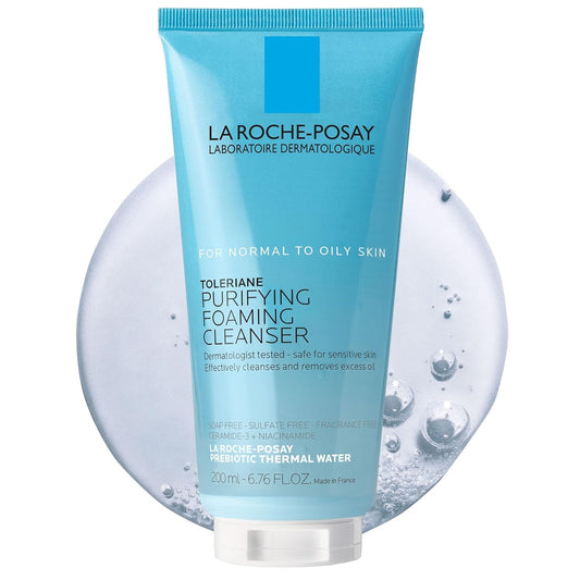 La Roche-Posay Toleriane Purifying Foaming Facial Cleanser (Pack of 2)