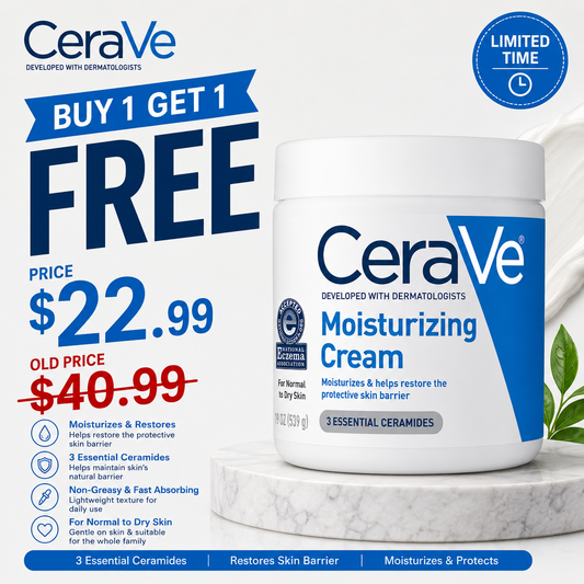 CeraVe Moisturizing Cream 16 Ounce (Pack of 2)