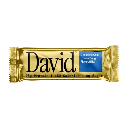 David High Protein Bars, Chocolate Chip Cookie Dough Pack of 12