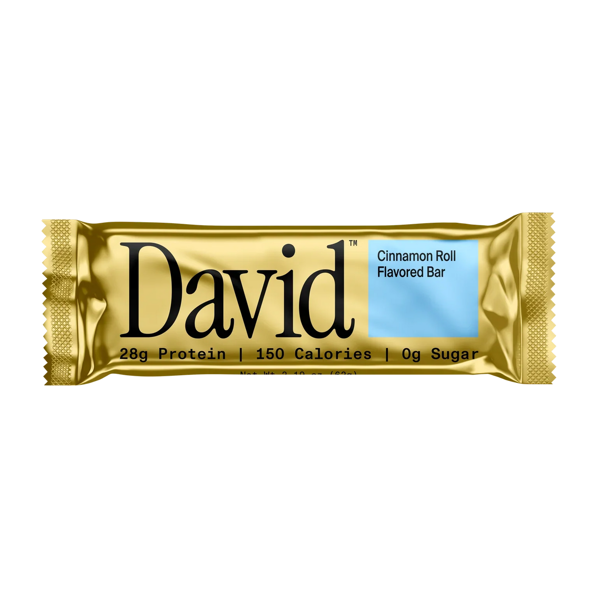 David Protein Bar, Cinnamon Roll, Pack of 12