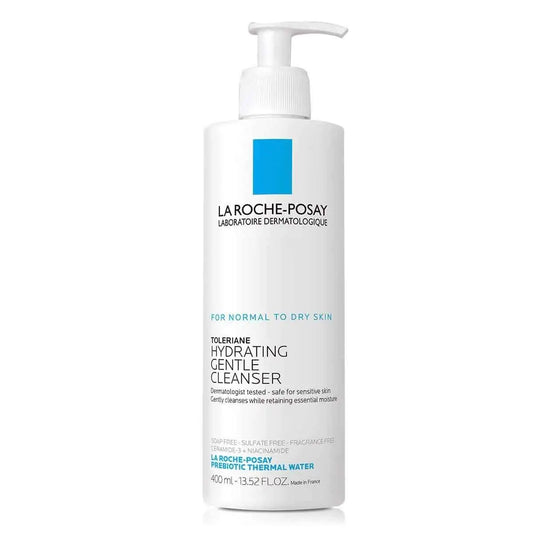 La Roche-Posay Toleriane Hydrating Gentle Face Cleanser, Hydrating Facial Cleanser With Niacinamide + Ceramides, Daily Face Wash For Dry Skin To Normal Skin, Sensitive Skin Tested, Fragrance Free 400 ml